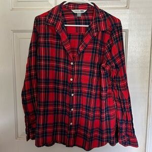 Red Plaid Button Down
